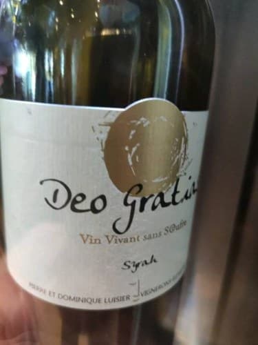 Visuel de collection pour Syrah sans sulfites Cave Dominique Luisier